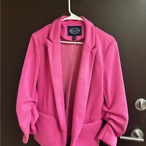 Scoop Scuba Pink Blazer - Medium